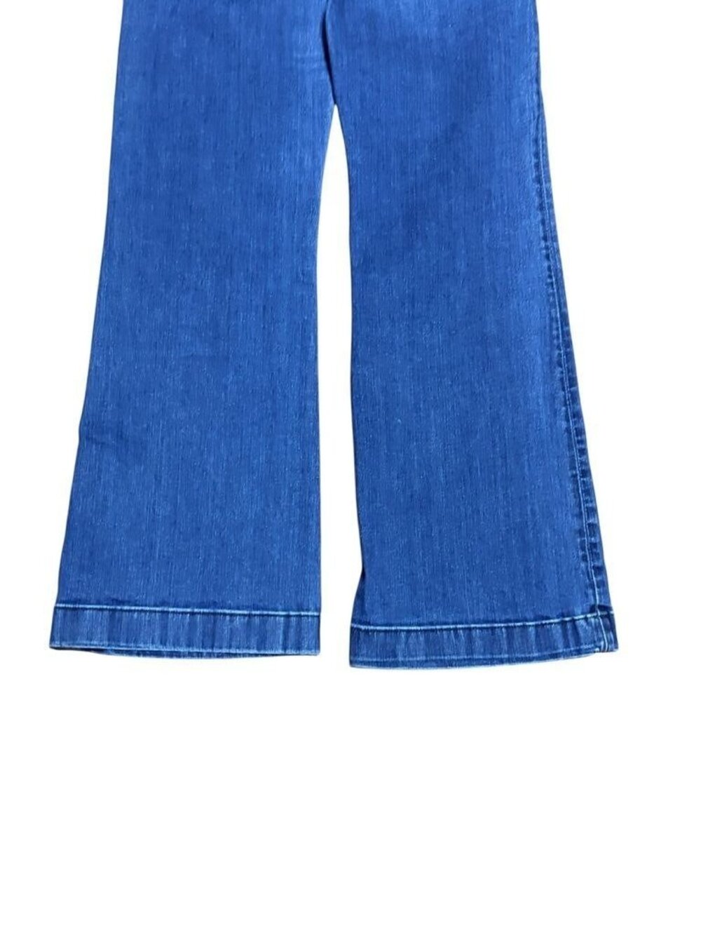 7 For All Mankind Dojo Jeans Mid Rise Flare Lake Blue 2000s Trend - Picture 6 of 7